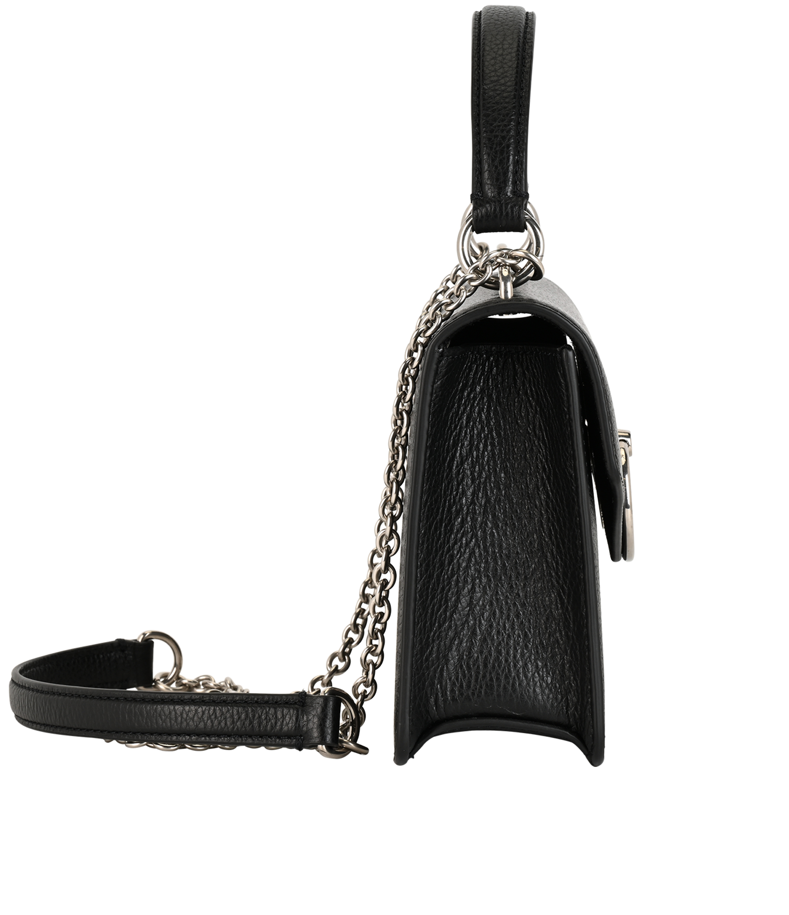 Small Amberley Crossbody, &pound;350, Handbags, Black, Leather, Side view